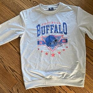 Buffalo David Bitton Gray Crewneck Football Shirt